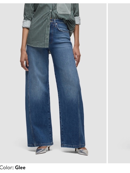 Hudson Jeans Denim - Hudson Jeans Wide-Leg Jeans in Glee Blue